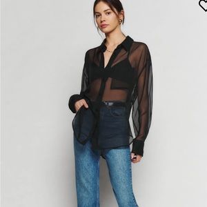 Reformation Will Sheet Oversized shirt - size xs